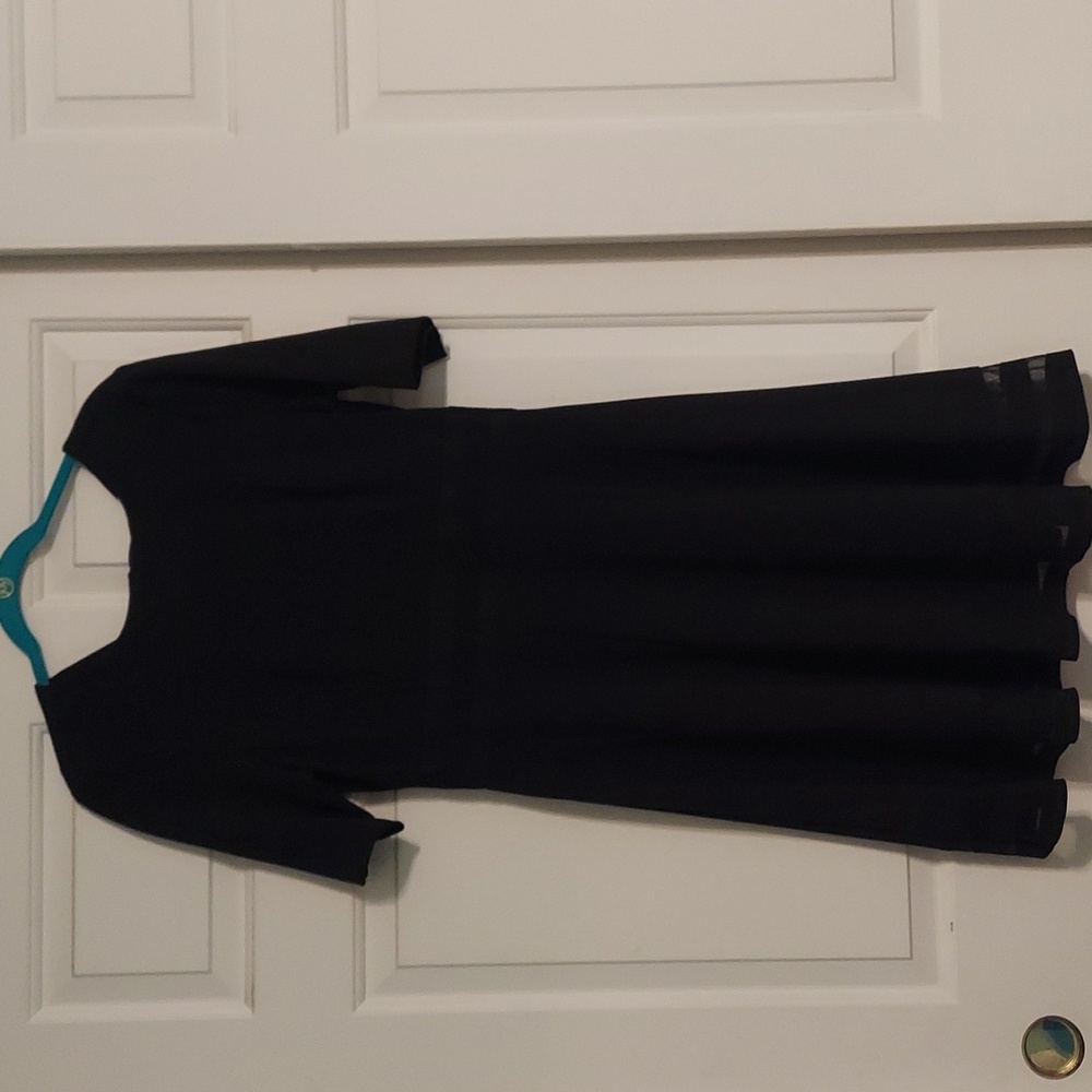 Elegant Calvin Klein A-line black dress